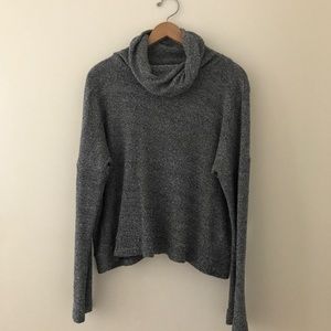 Madewell Women's Grey Turtleneck sweater